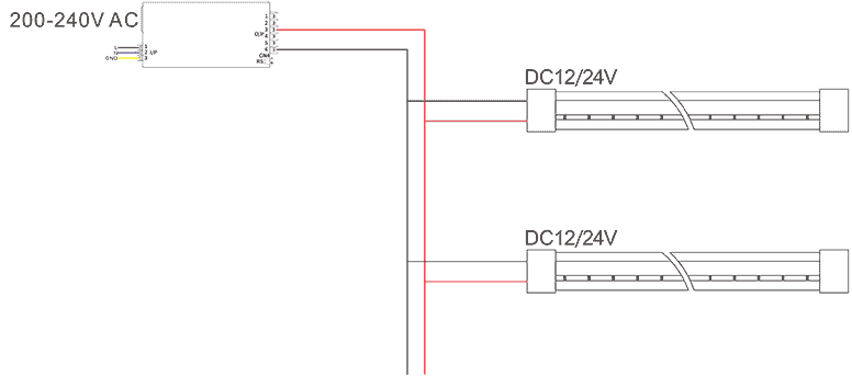 LED neon light_SNL0612XA_single color wiring diagram(1-1)