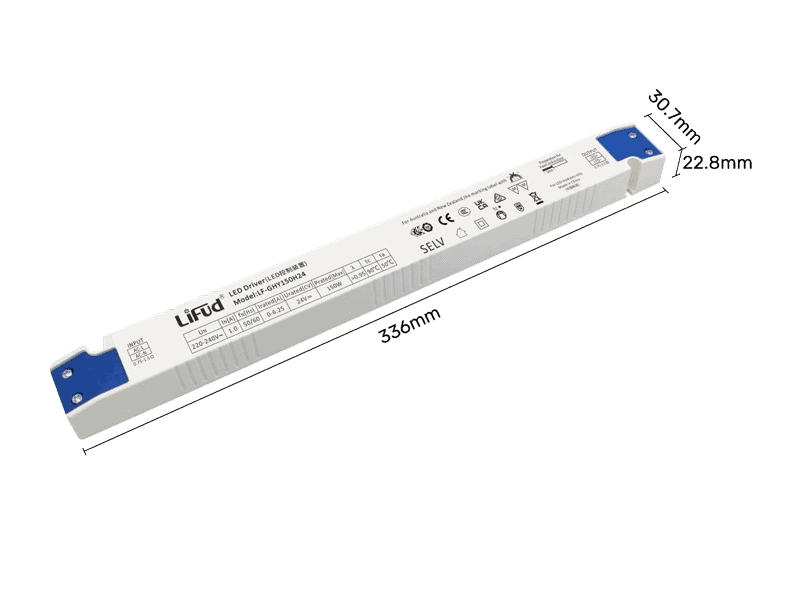 长硅胶电源_LF-GHY150H24-SIZE
