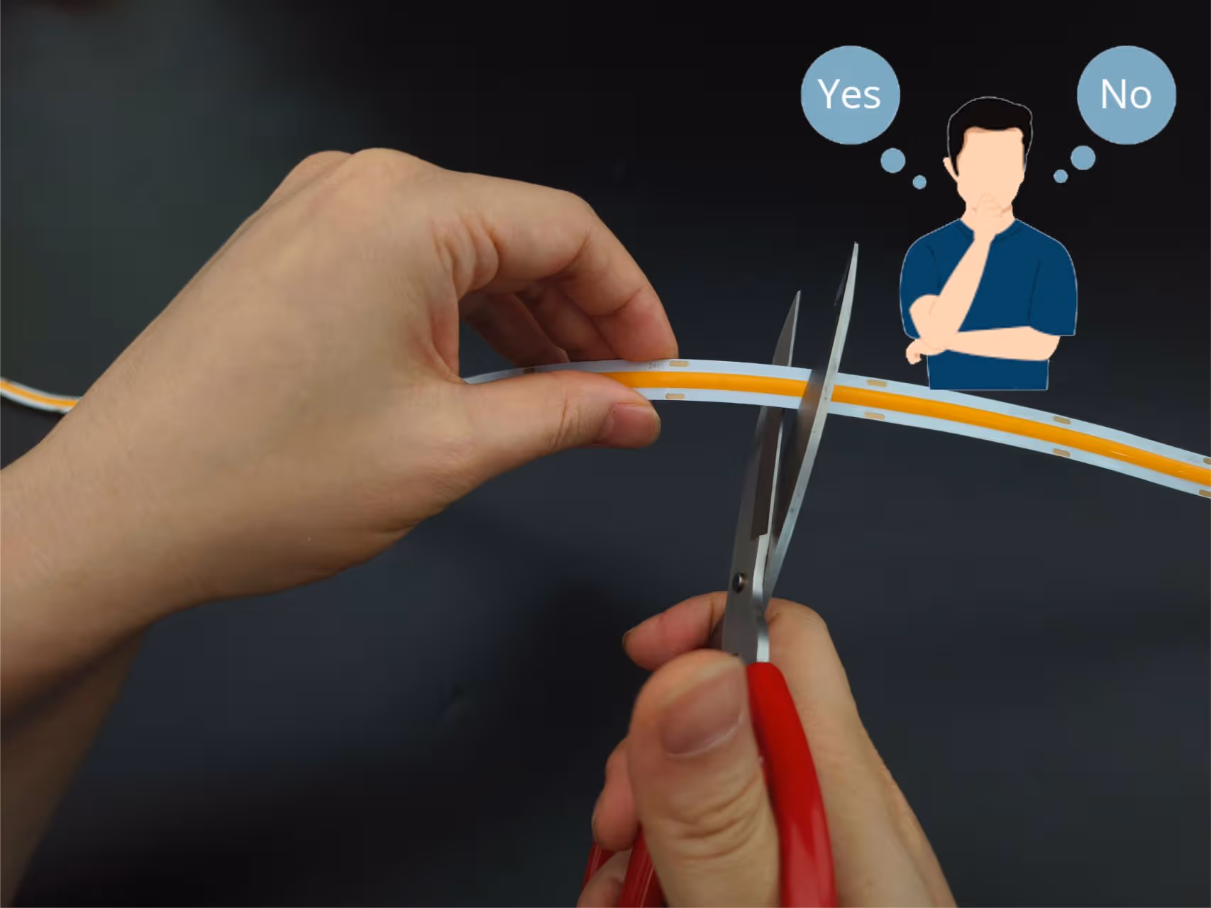 È possibile tagliare la luce di striscia COB LED