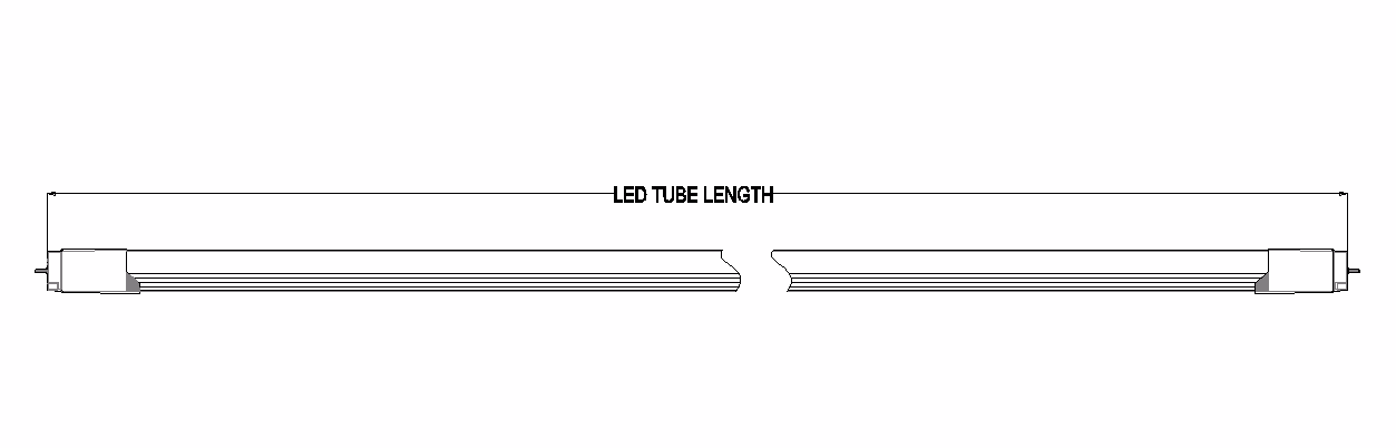 LUNGHEZZA DEL TUBO A LED