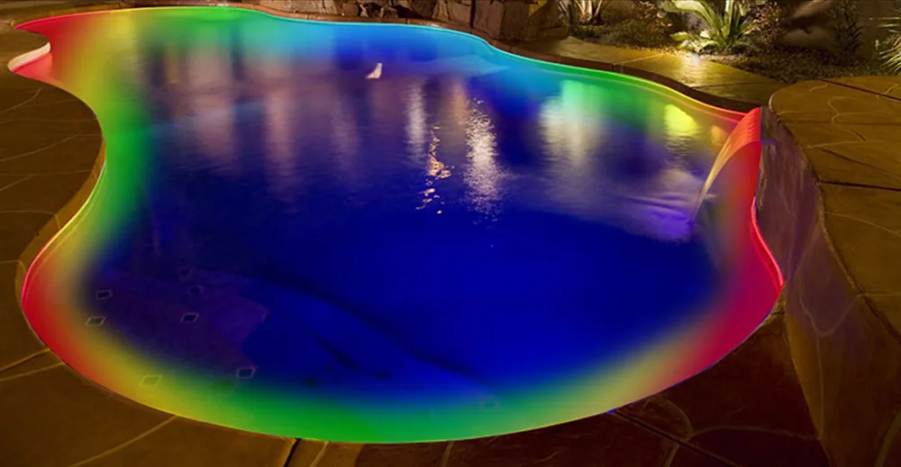thumbnail interactive-video image 1 of Solar Pool Side Lights: Auto Color Changing LED Lamps For Outdoor Patio & Garden 1 of 5