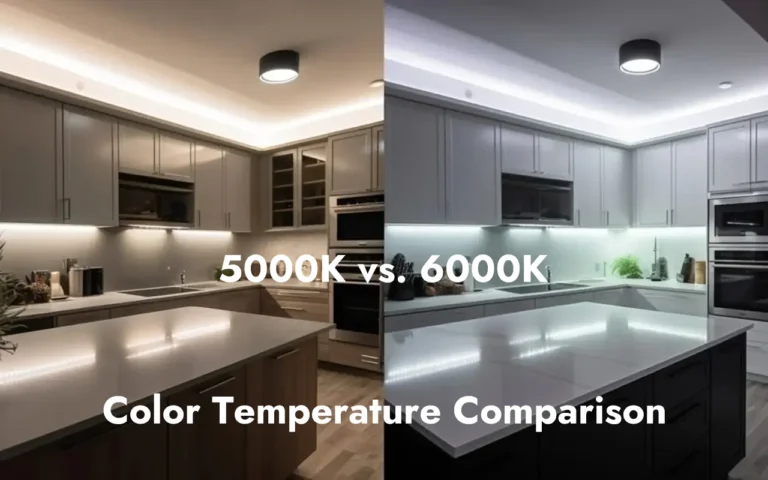 إضاءة LED-إضاءة LED-درجة حرارة اللون-مقارنة بين 5000 كلفن مقابل 6000 كلفن