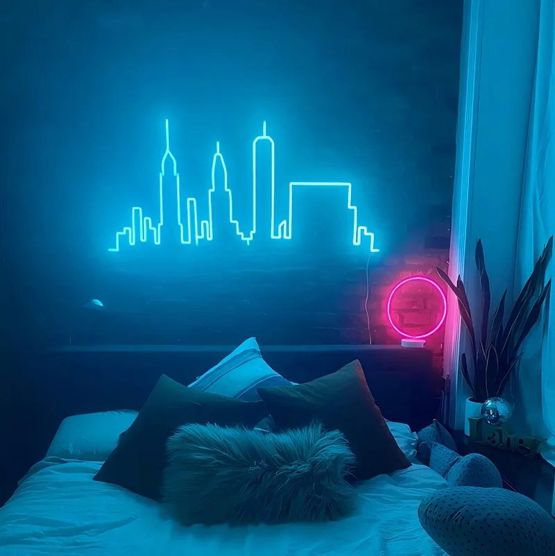 Insegna Al Neon Personalizzata BringLuck2U - LED Nome O Logo, 11 Colori, 30 Caratteri, Con Dimmer, Regalo Per Matrimonio, Casa, Bar