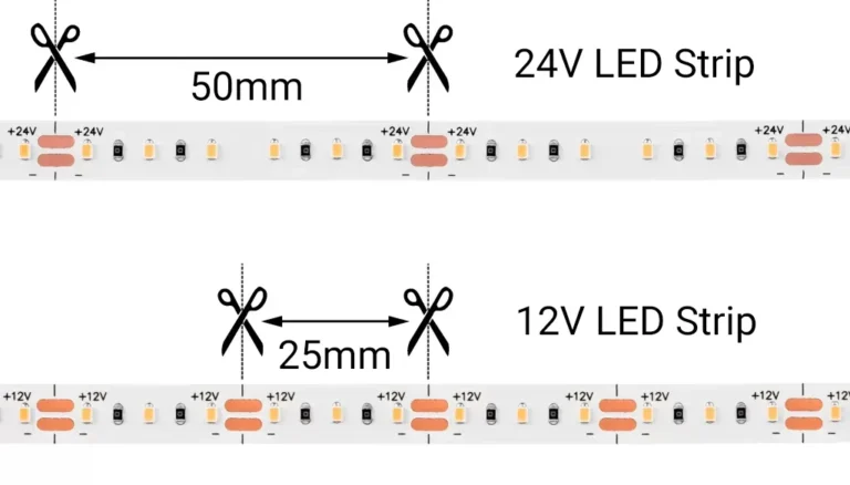 Vorteile von 12V LED-Leuchtbändern_kleinere Schnittlängen