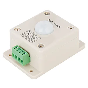 Interrupteur détecteur de mouvement PIR DC12-24V 8A Interrupteur détecteur de mouvement PIR DC12-24V 8A
