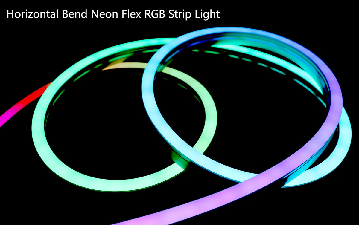파사드 조명_수평 벤드 네온 플렉스 RGB 스트립 조명