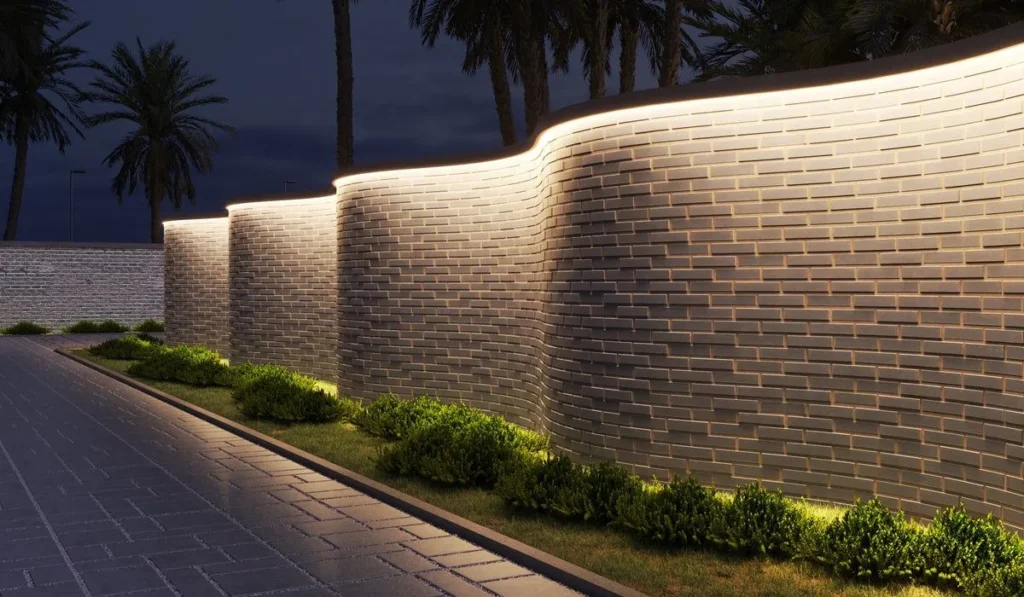 Éclairage architectural de courbe de