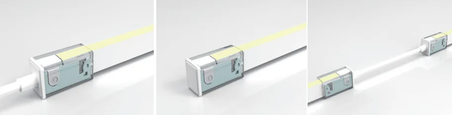 Ligar as fitas de LED de néon Ligar as fitas de LED de néon