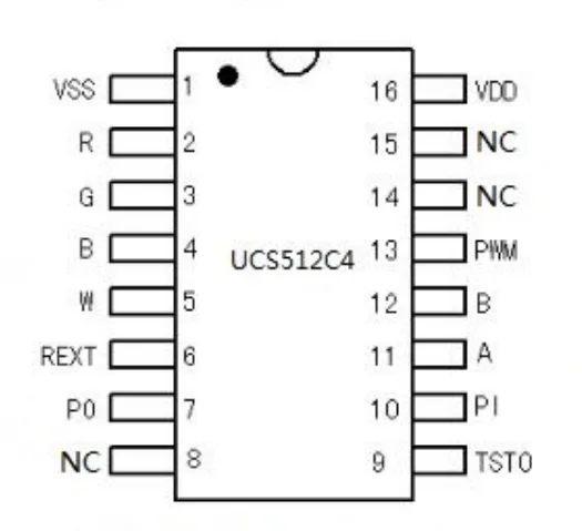 DMX512 chips_UCS512C4 DMX512 chips_UCS512C4