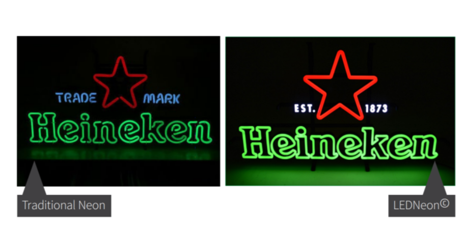 Flexo de neón LED VS neón tradicional Flexo de neón LED VS neón tradicional