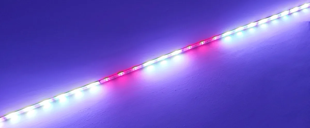 LED strips show inconsistent colors in some areas LED strips show inconsistent colors in some areas