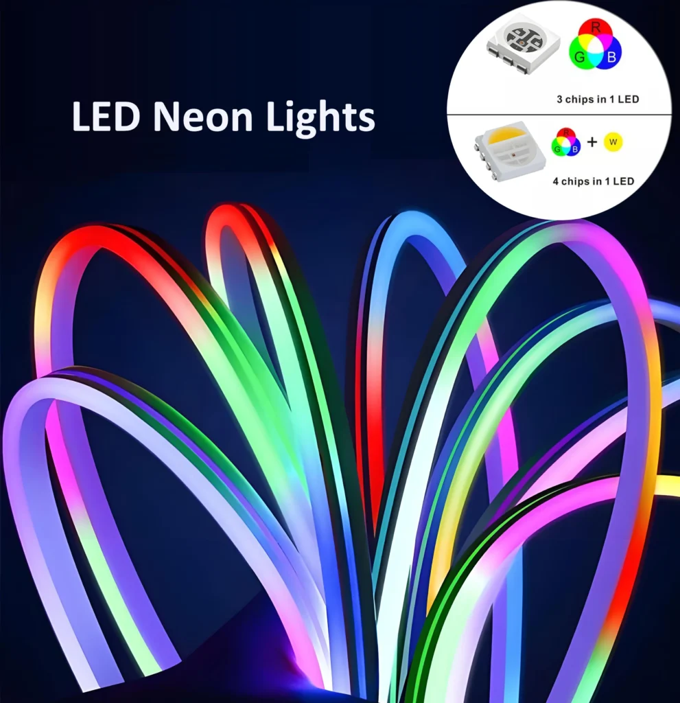 RGB vs RGBW LED Neon lights RGB vs RGBW LED Neon lights