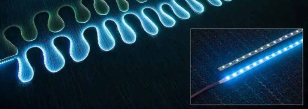 The brightness of the LED strip gradually decreases near the end The brightness of the LED strip gradually decreases near the end