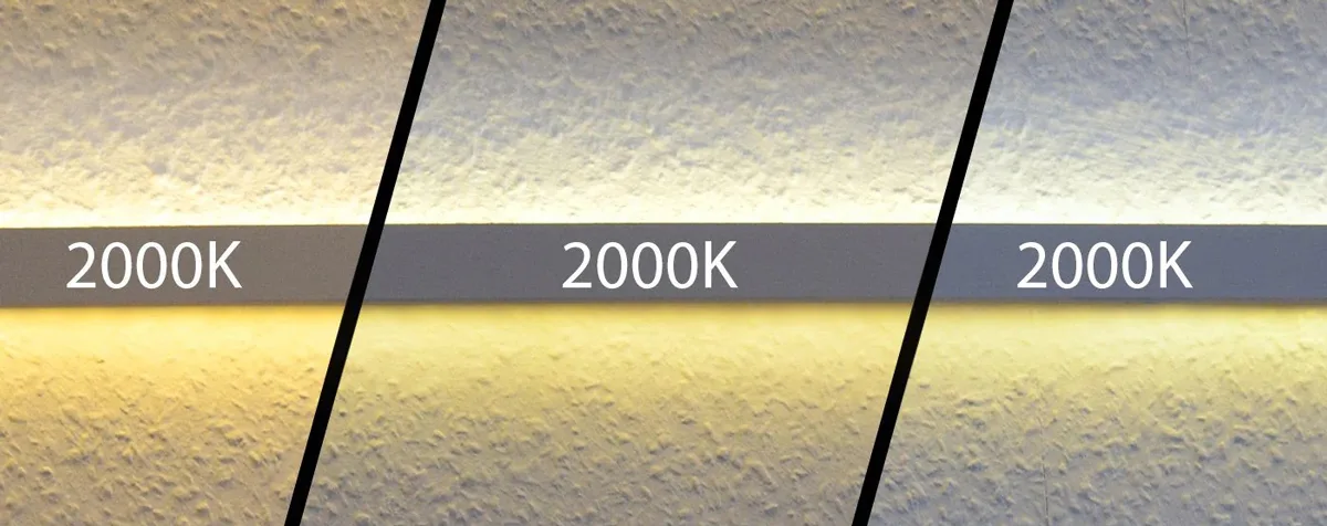 The same color temperature of the LED strip, the light-emitting color is not the same The same color temperature of the LED strip, the light-emitting color is not the same