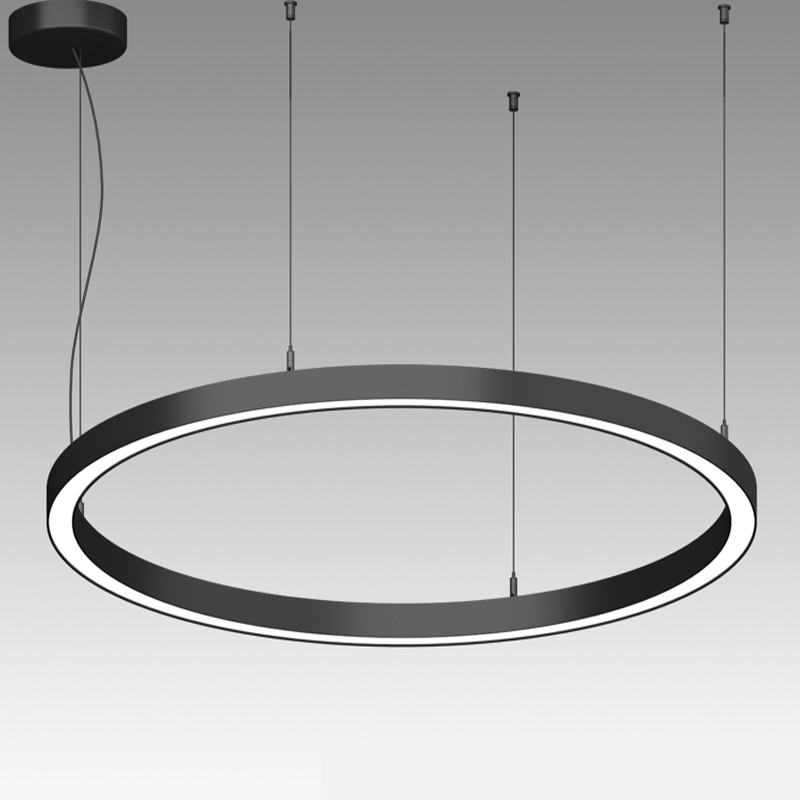Aluminium Profile Ring LED Pendant Light_副本