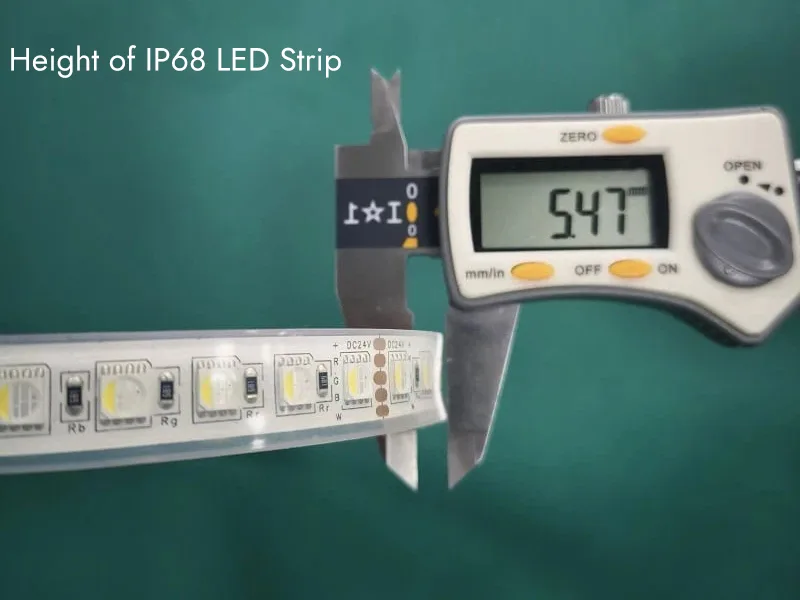 Height of IP68 LED Strip Height of IP68 LED Strip