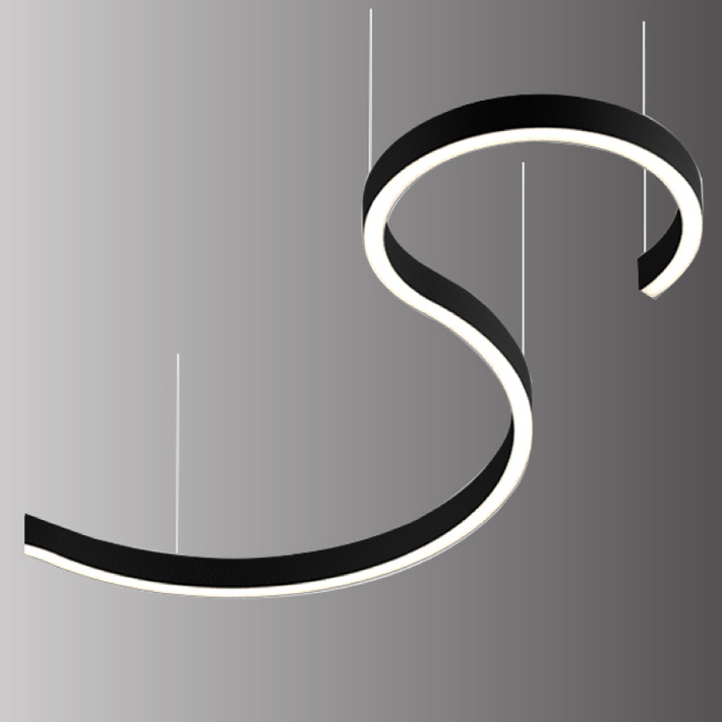 S Shape Curve Profile LED Linear Light