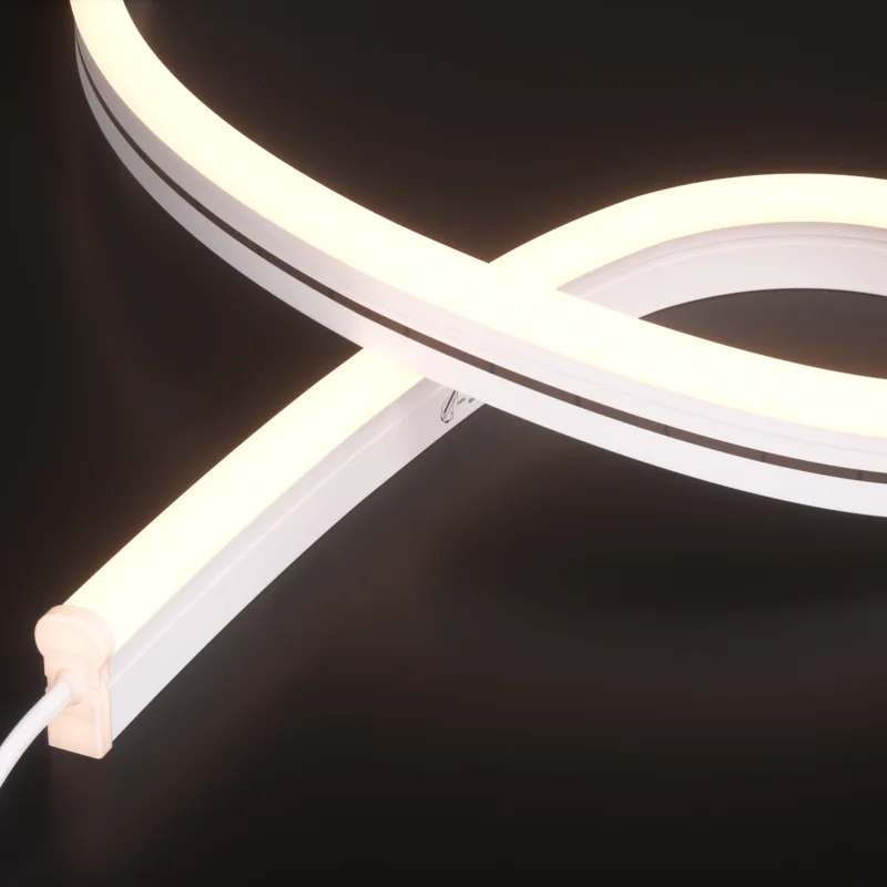 Striscia al neon curva laterale per facciata curva – Serie NAX SAC (01)