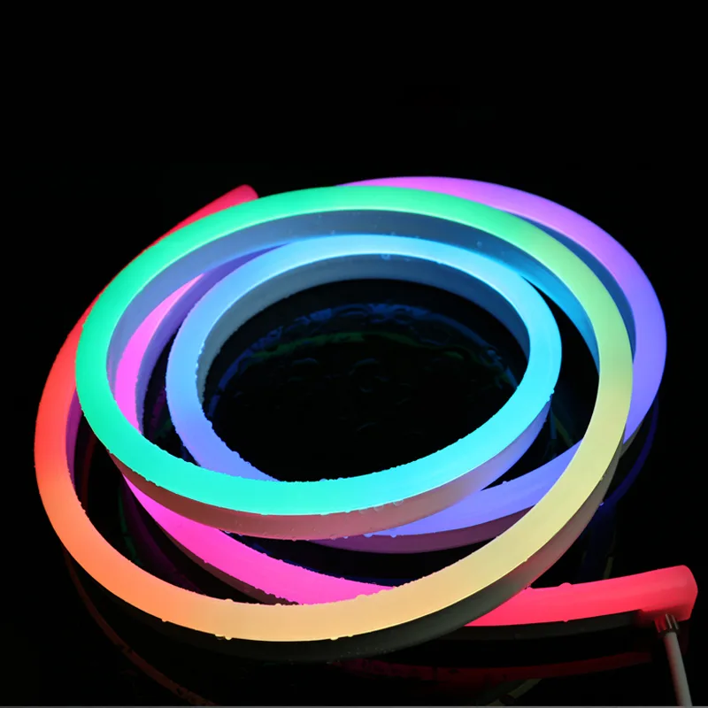 Striscia al neon curva laterale per facciata curva – Serie NAX SAC (03)