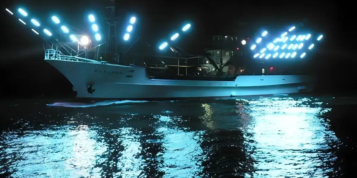 Deep-sea operations fish-attracting light Deep-sea operations fish-attracting light