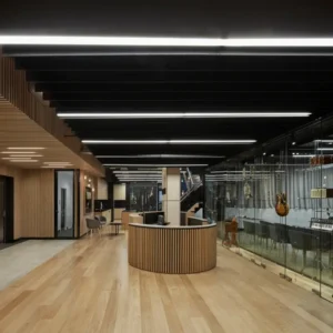 Luces lineales LED para tienda de instrumentos musicales 01