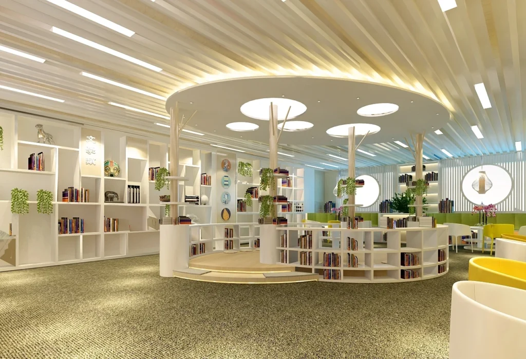 LED linear light in libraries LED linear light in libraries