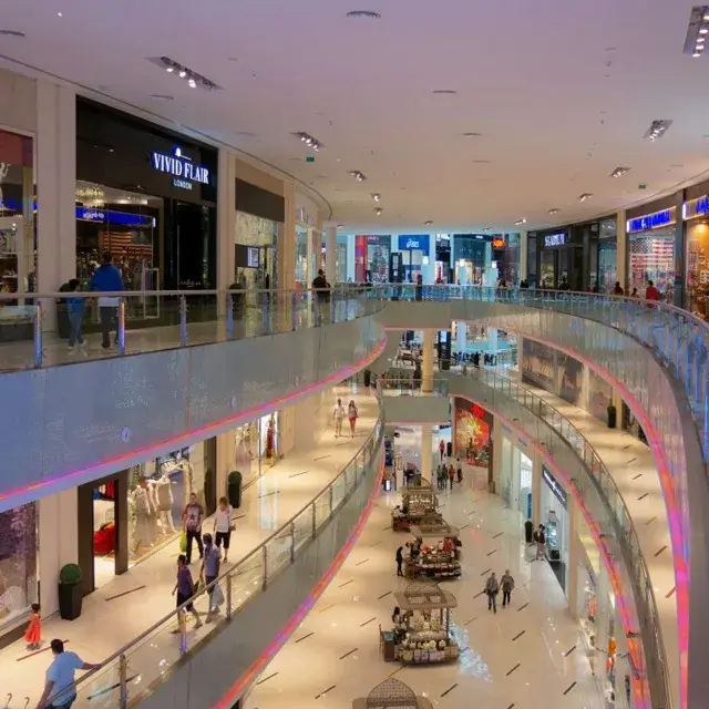 Shopping Mall Contour Lighting (Using RGB LED Strips)