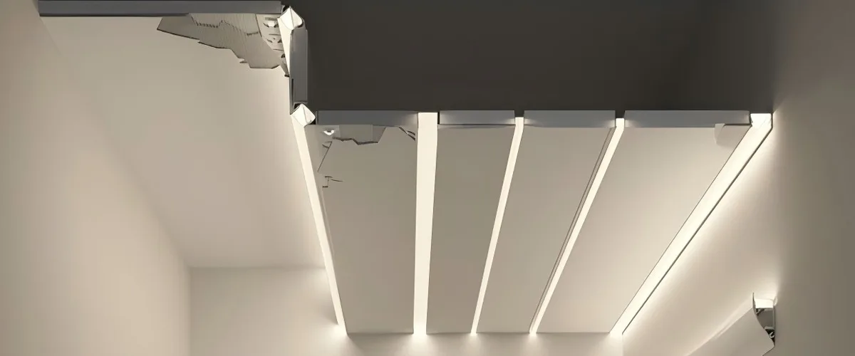 U-shaped embedded aluminum profiles