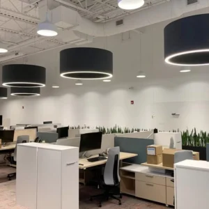 acoustic led lighting airport lounge