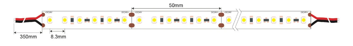 Constant current LED strip ‌series-parallel circuit structure