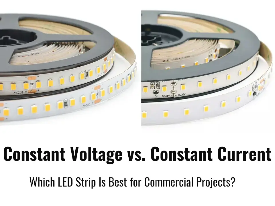 Tensione costante vs. corrente costante_Quale striscia luminosa a LED è la più adatta per progetti commerciali