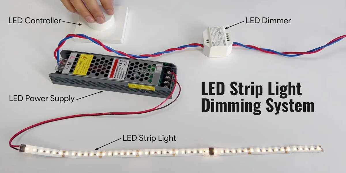 LED Strip Light Dimming System Composition