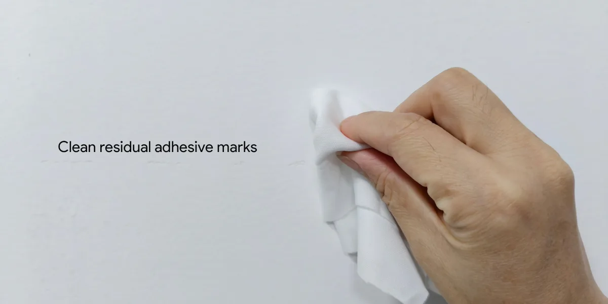 LED Strip Light Removal Steps_Clean residual adhesive marks LED Strip Light Removal Steps_Clean residual adhesive marks