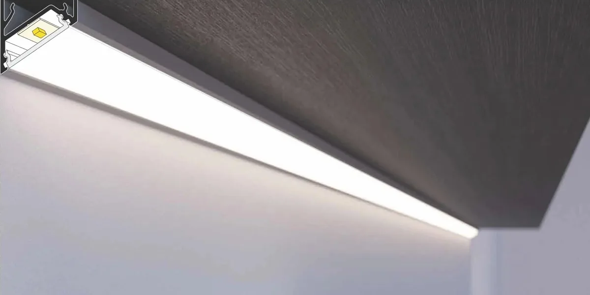 LED strip installation aluminum profile tracks LED strip installation aluminum profile tracks
