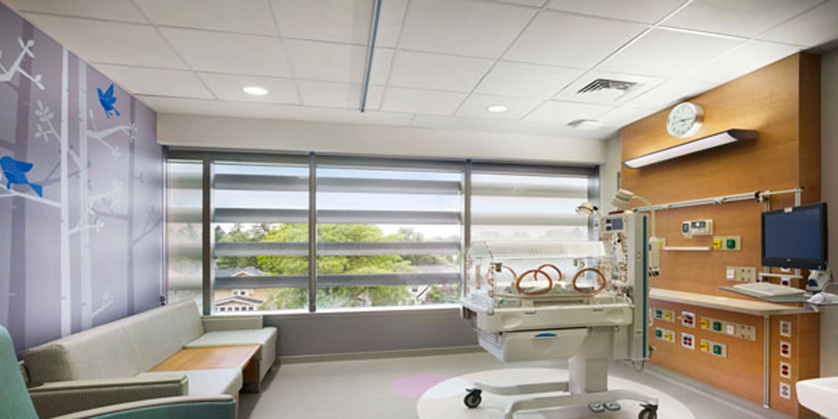 acoustic-led-lighting-hospital-patient-corridor
