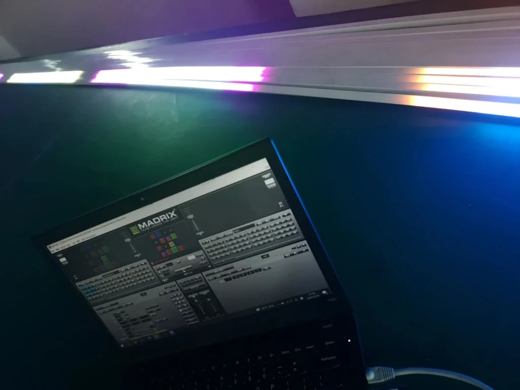 DMX neon light testing DMX neon light testing