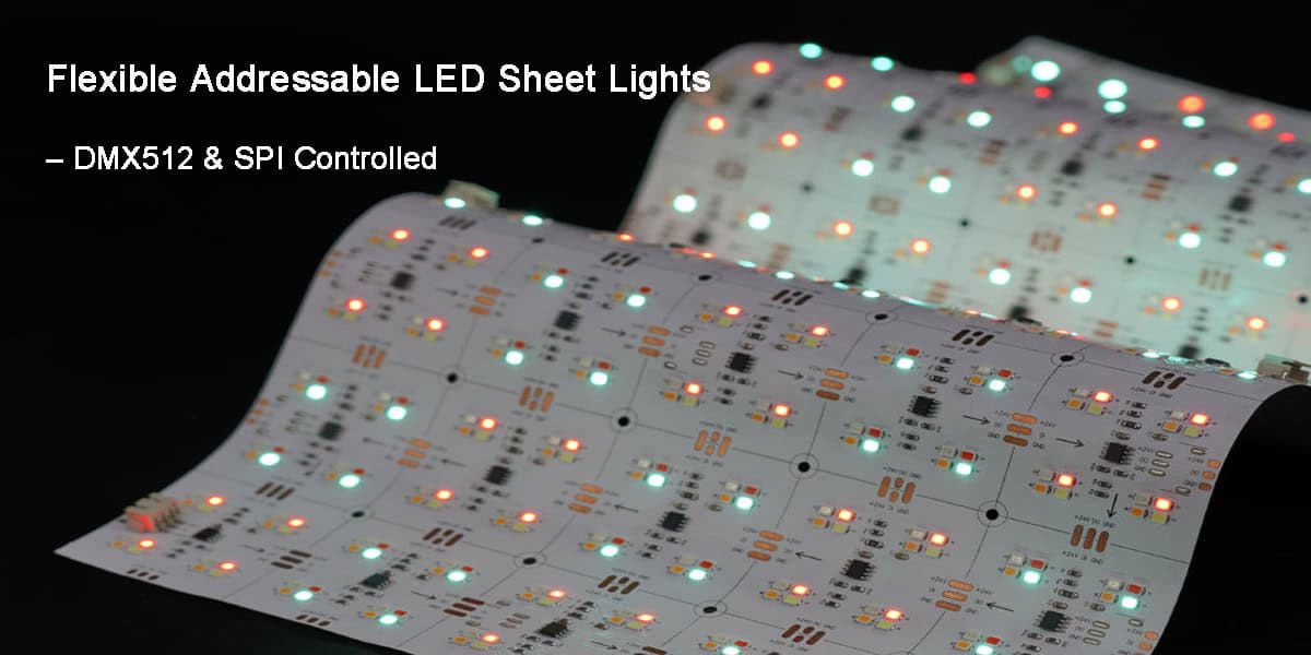 Flexible Addressable LED Sheet Light