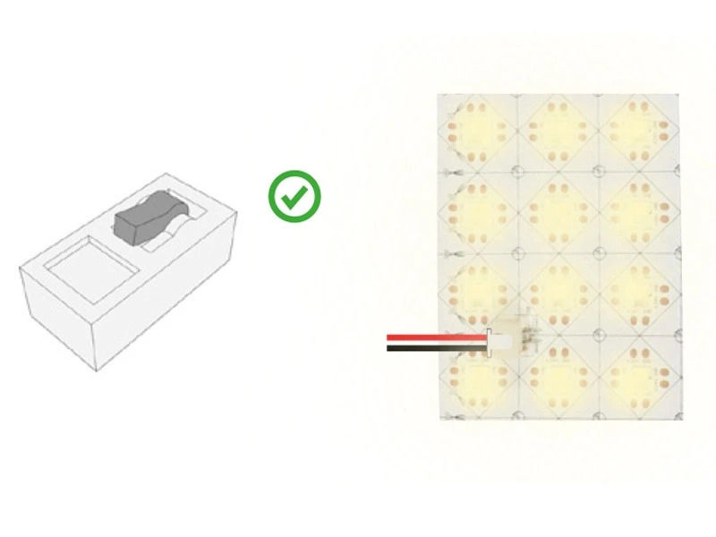 LED Light Sheet turn power