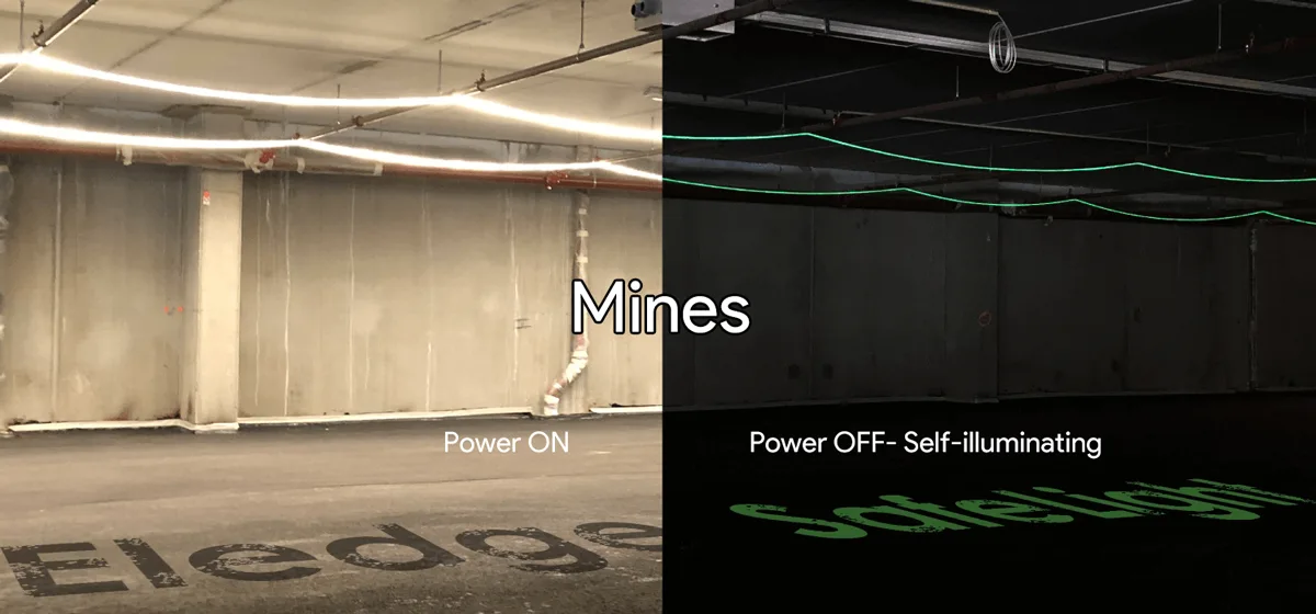 Self-illuminating LED Strip for Mines Self-illuminating LED Strip for Mines