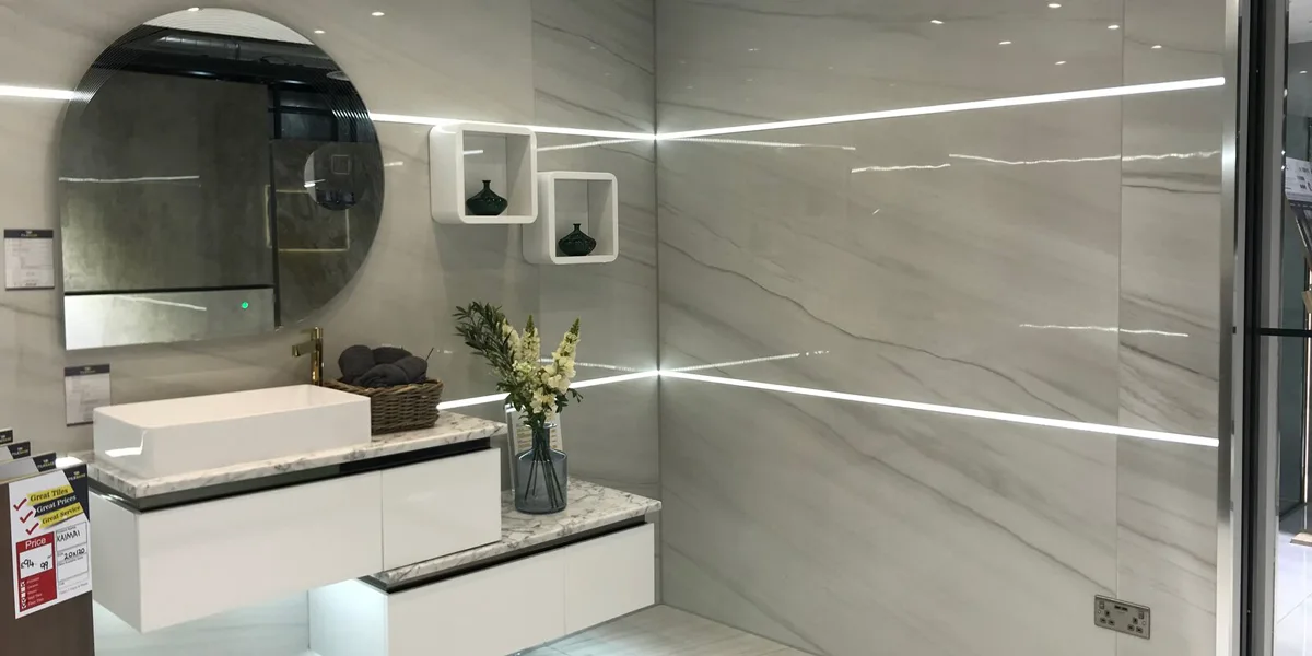 Silicone Sleeve LED strips for bathroom