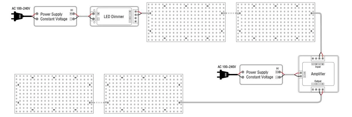 led-sheet-amplifier-connection