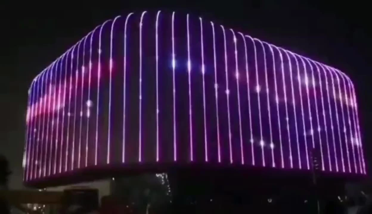 ánh sáng mặt tiền neon