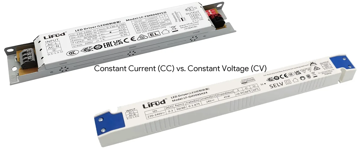 Constant Current (CC) vs. Constant Voltage (CV) LED Drivers Constant Current (CC) vs. Constant Voltage (CV) LED Drivers