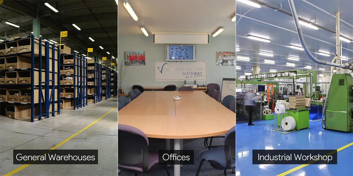 IP65 LED Tri-proof Lights Applications IP65 LED Tri-proof Lights Applications