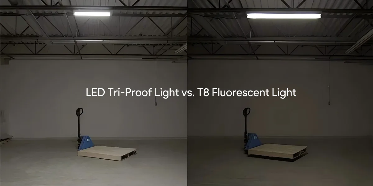 LED Tri-Proof Light vs. Traditional Fluorescent Fixture LED Tri-Proof Light vs. Traditional Fluorescent Fixture