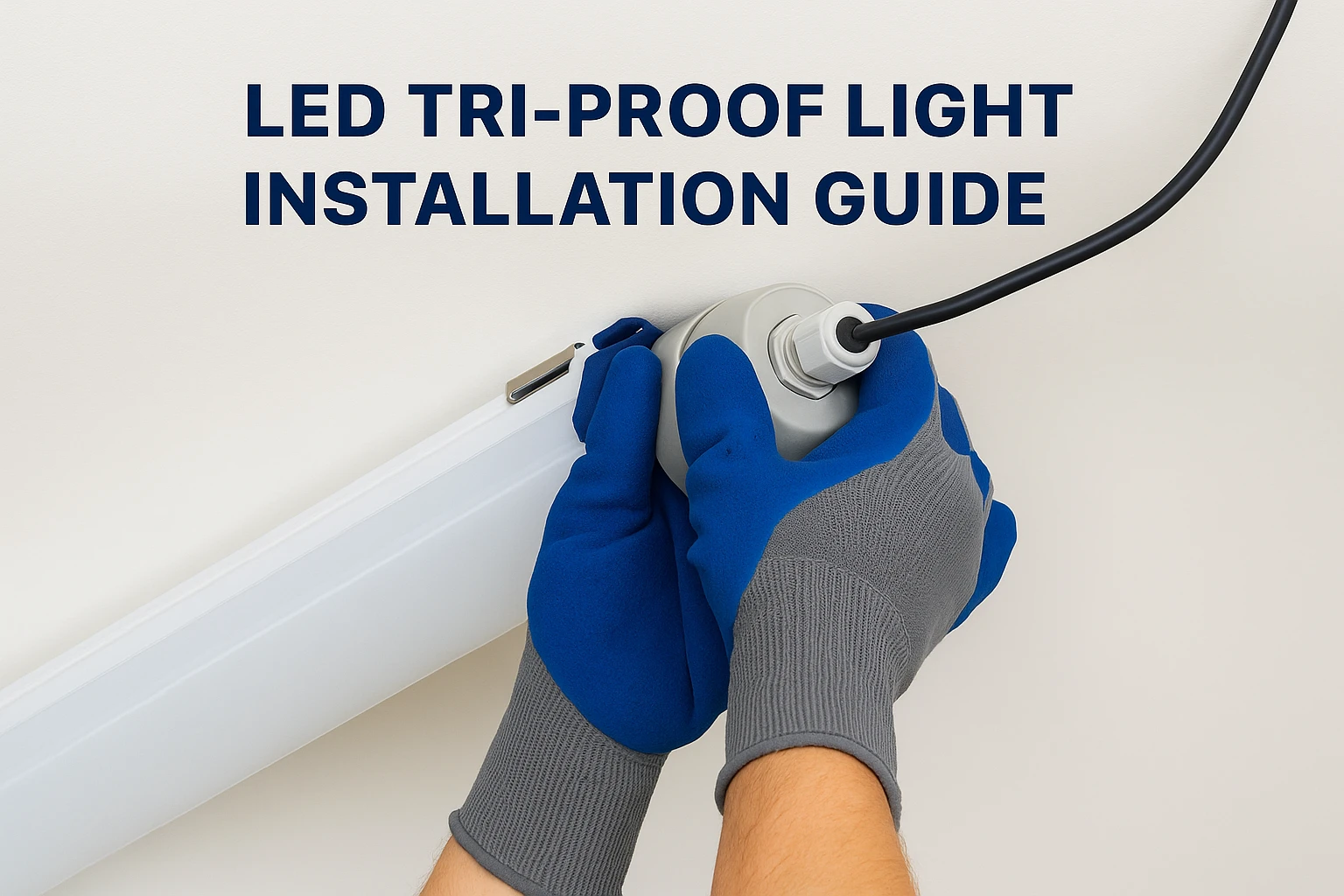 LED tri-proof light installation guide