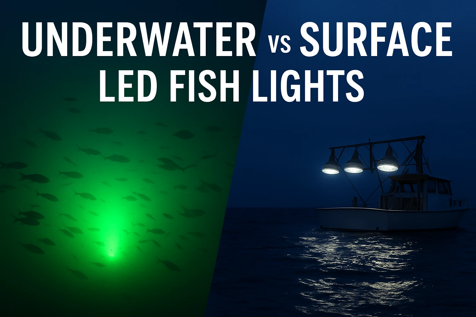 Underwater vs Surface LED Fish Lights