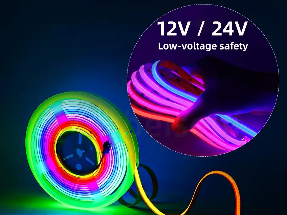 Hoe de LED-lichtstripspanning te kiezen