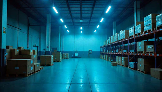 Warehouse with waterproof led linear high bay light