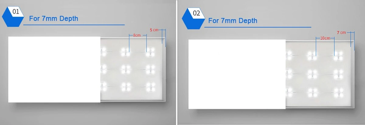 Single-color LED matrix layout for uniform backlighting